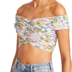 Amur Jona Cropped Floral Top